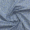 Faal Emprime Poplin Kumaş (Babynest) Küçük Çiçekli Mavi