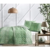 Weave Çift Kişilik Yatak Örtüsü 230X250 Yeşil