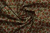 Setekshome Divitin Pazen Kumaş Yeşil-Kırmızı-Sarı Çiçek Desenli